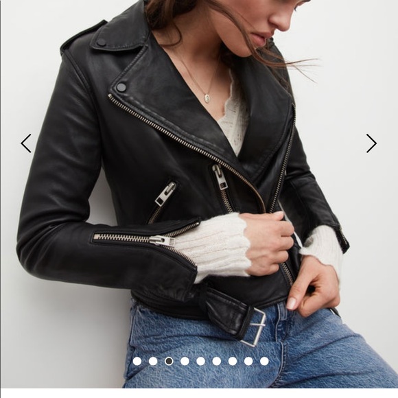 All Saints Leather Jacket - Picture 3 of 11